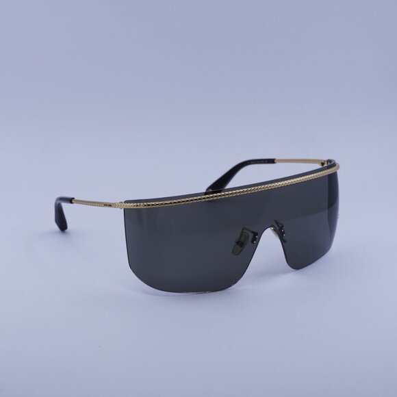 Roberto Cavalli SRC012M 0300 Sunglasses Shiny Rose Gold Shield Frame, Grey Lense main image 7